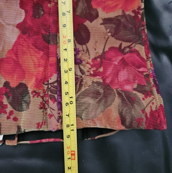 Victoria's Secret Corset Floral Strapless Top Stretchy Padded Full Zip Sz Small - Picture 9 of 12